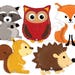 Woodland Balloons Raccoon Fox Hedgehog Owl Squirrel Woodland Party Mylar Balloon Helium Quality Woodland Creatures Baby Shower