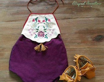 Gemstone Romper PDF Sewing Pattern Baby Sizes NB-2T