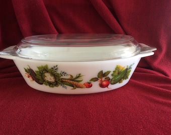 Pyrex JAJ Market Garden Tuscany Oval Casserole Dish 2.5 pint