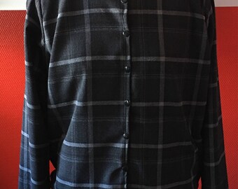 Bomber black carreux