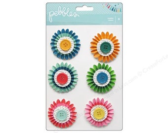 Pebbles Birthday Wishes Rosettes -- MSRP 4.00
