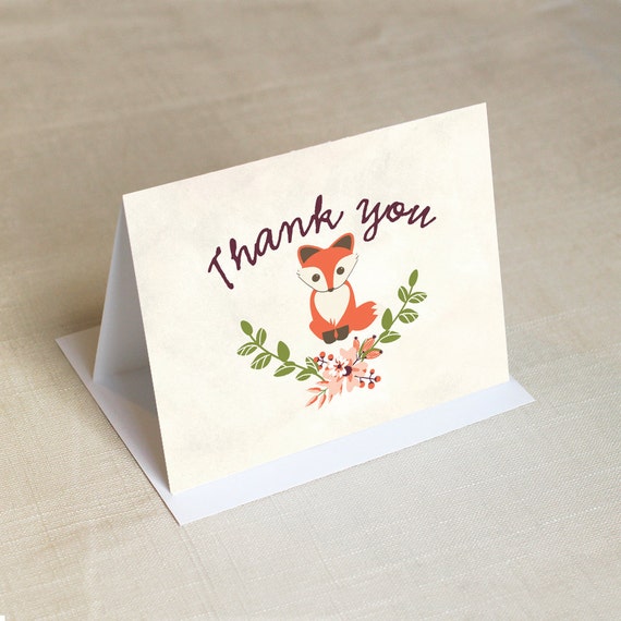 folded thank you cards