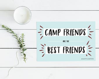 Happy Campers Postcard