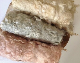 Nest of Curls Blanket Curly Felted Blanket Layer Newborn Photography Props Wool Stuffer Curly Felt VINTAGE COLLECTION