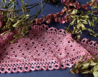 knit shawl, lace shawl, hand knitted shawl, shawl wrap, pink shawl. Ready to ship