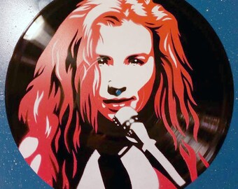 Tori Amos Stencil on 12" Vinyl Record
