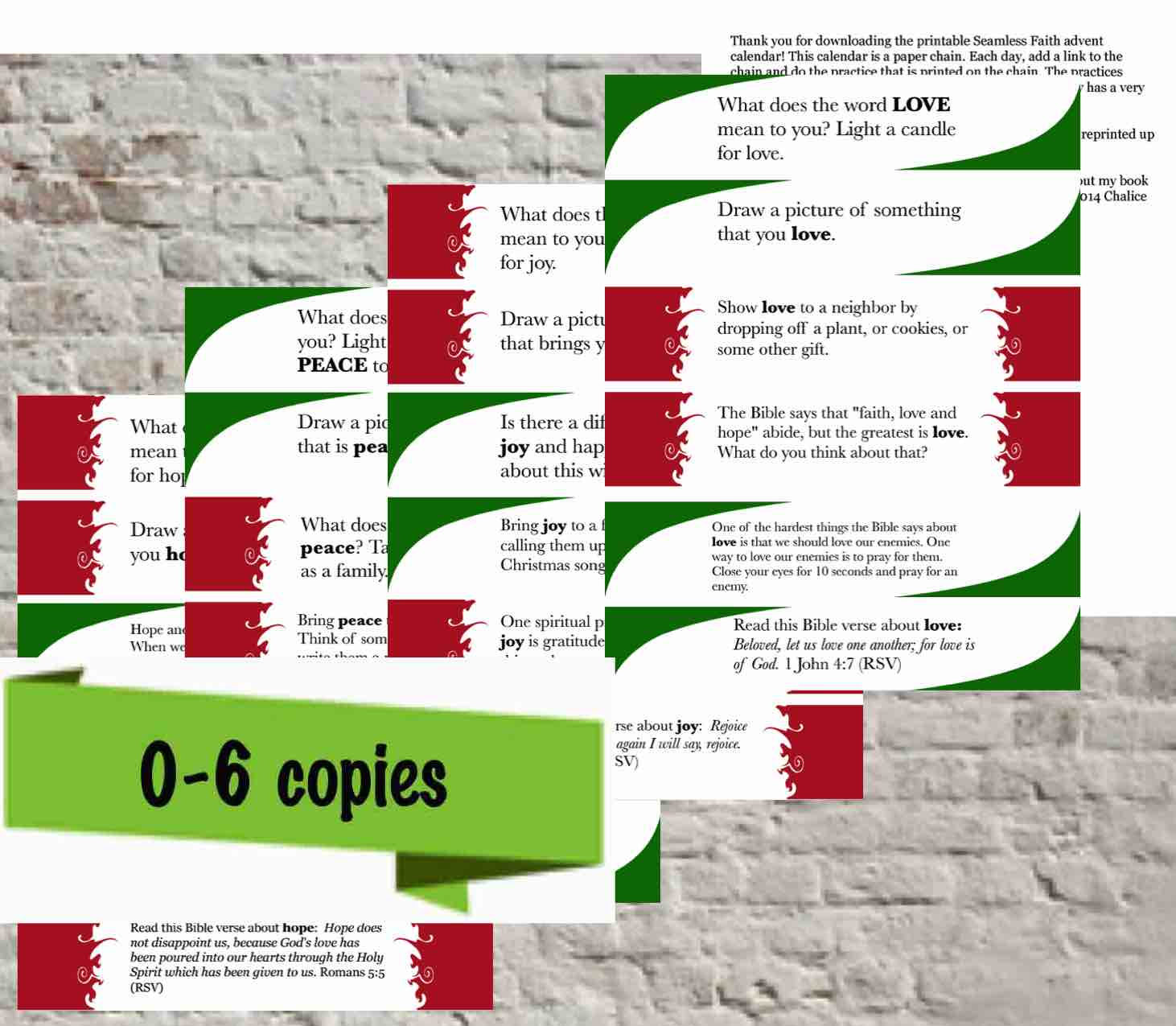 Printable Advent Chain Printable Word Searches Printable Advent Chain Printable Word Searches