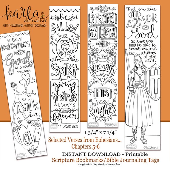 Ephesians 5-6 Color Your Own Bookmarks Bible Journaling Ephesians 5-6 Color Your Own Bookmarks Bible Journaling