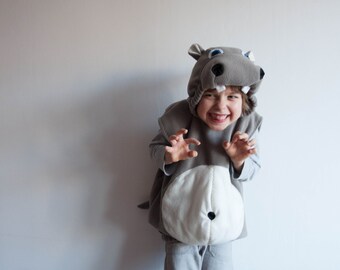 Hippopotamus Costume, Toddlers Halloween Costume, Party Costume, For Boys or Girls, Toddler Hippo Costume, Rosenmontag Kostüm
