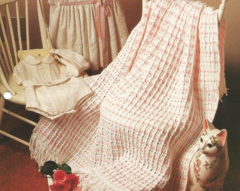 Crochet pattern leaflet, 'Peppermint Drifts'