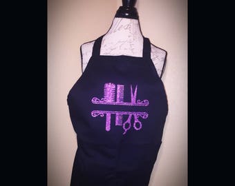 Monogrammed/Personalized Beautician Apron