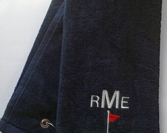 Golf towels personalized and monogrammed, personalized golf towels, groomsmen gifts, father's days gift ideas, company logo, sport towels