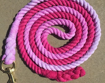Pink Ombre Horse Leadrope