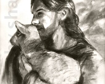Jesus Outside with the Lamb