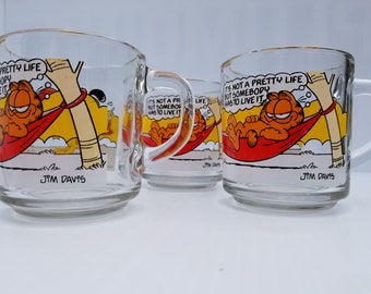 MCDONALDS MUGS - Garfield and Odie - Set of 3