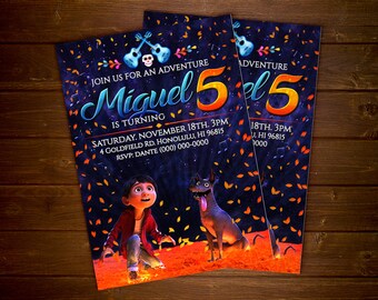 Custom Coco Movie Invitation - 5x7 or 4x6