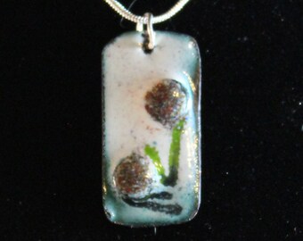 Enameled Copper Pendant (022017-005)
