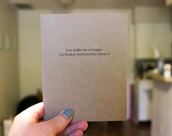 You Make Me Happy - Love/Valentine's Day Card