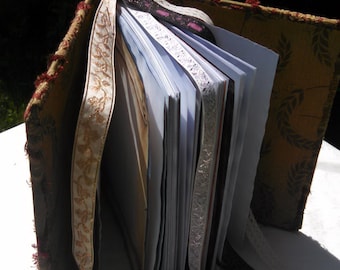 Earthy Tapestry blank book, blank grimoire, blank journal