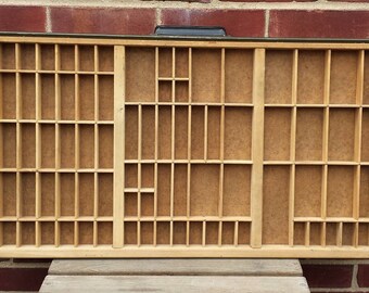 Printers drawer, Hamilton printers tray, letterpress drawer, typepress tray, shadowbox, collectibles display