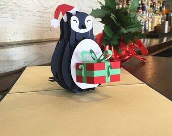 Pop Up Xmas Penguin, pop up cards, pop up christmas cards, pop up cards christmas, pop up christmas card, pop up