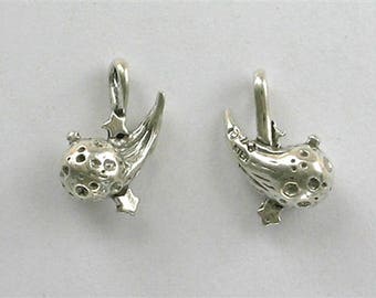 Sterling Silver 3-D Comet Charm