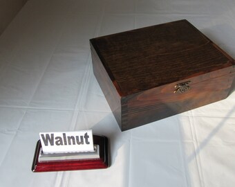 Handmade Craft Storage Box with adjustable dividers for small tools, parts, rubber stamps etc.