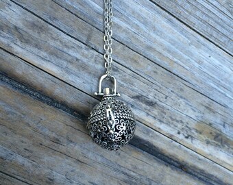 Lava Locket Necklace, Locket Necklace, Diffuser Necklace, Lava necklace, Aromatherapy Necklace, Essential Oils Necklace, Gifts for her