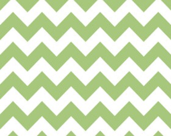 SALE 1/2 Yard Riley Blake Chevron in Green