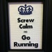 Screw Calm and Go Running cross stitch pattern