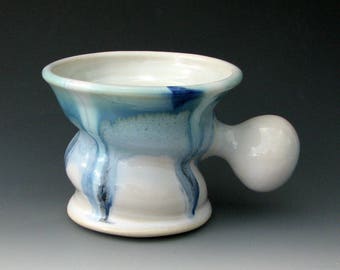 CERAMIC SHAVING MUG #21 - Stoneware Shaving Mug - Ceramic Shaving Bowl - Shaving Dish - Shaving Soap - Shaving Lather - Lather Cup - Razor