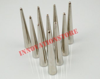 55mm Tall leathercraft zinc alloy metal studs spike punk biker jacket diy 10pcs