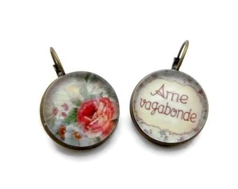 Earrings cabochon vagabond "soul" image