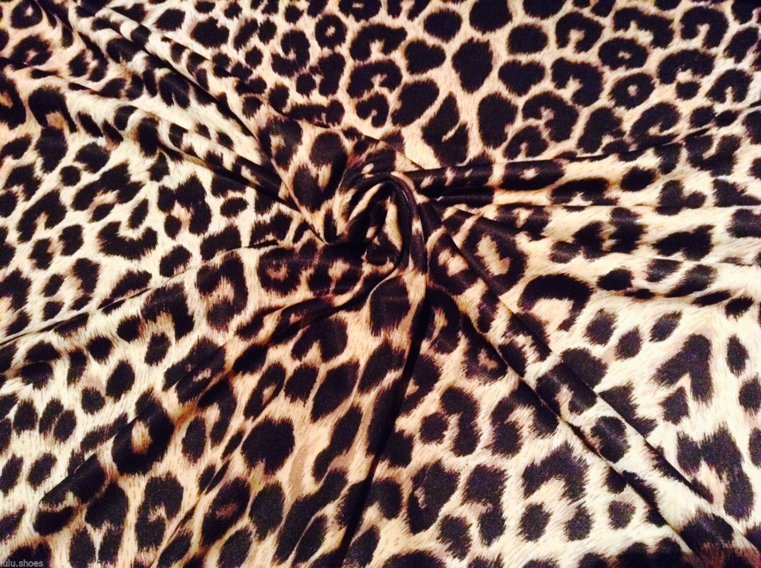 LEOPARD Print 2 way Stretch Polyester Lycra Jersey Fabric