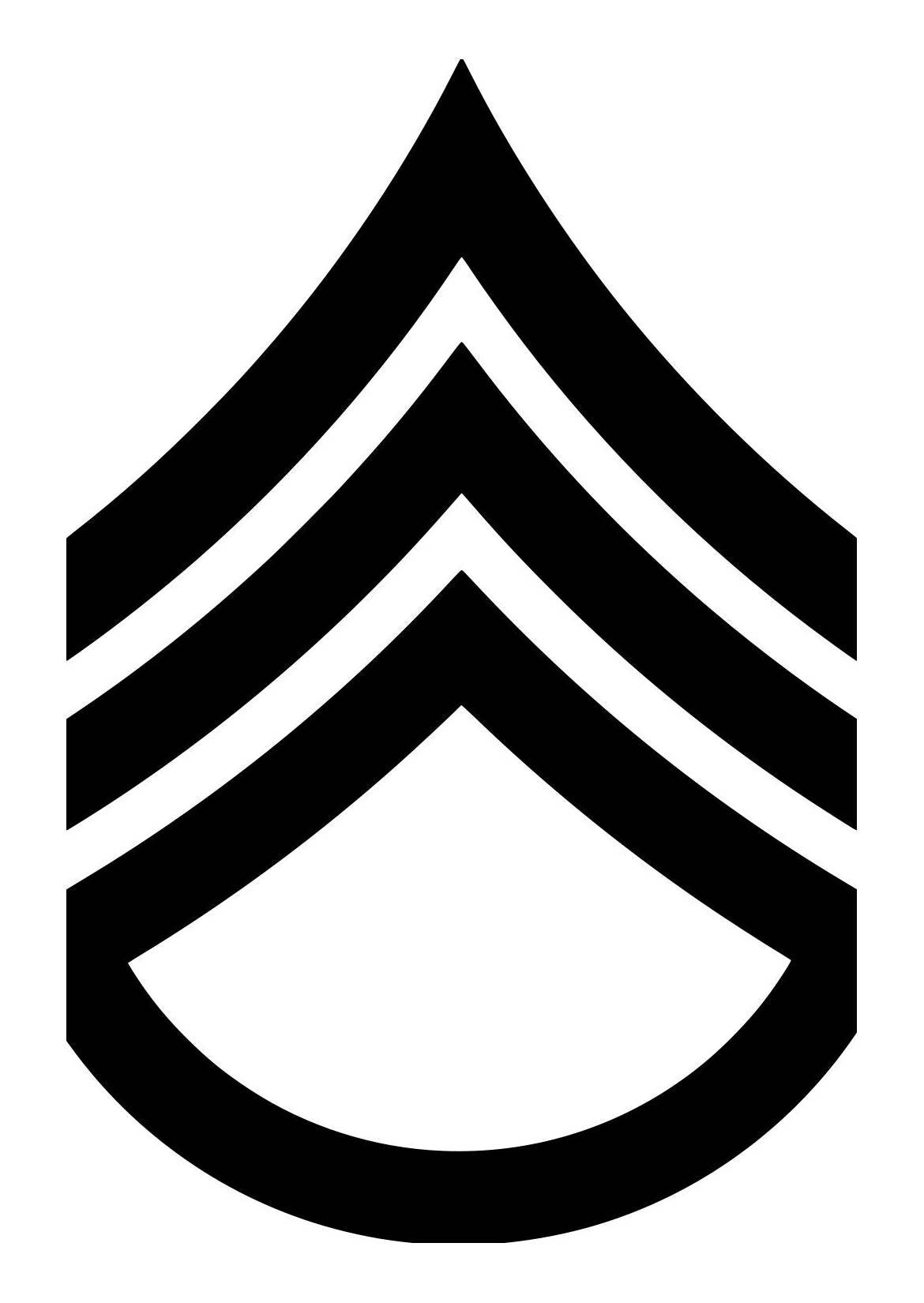 thumbnail image 2 of Darkside Ltd US Army Staff Sergeant (E-6 / SSG) Veteran Vinyl Decal - 5.5" X 6.75" 2 of 3