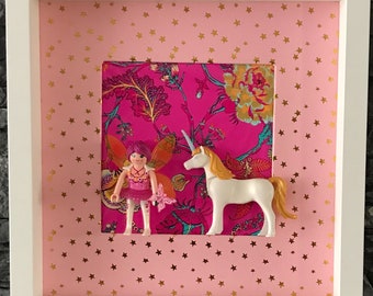 FRAME PLAYMOBIL fairy Tina and her Unicorn