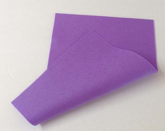 8" x 12" Violet Merino Wool Felt