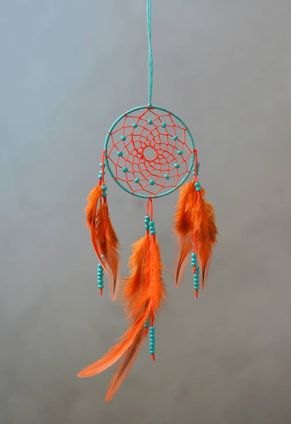 Items Similar To Orange Dream Catcher Boho Dream Catcher Orange 