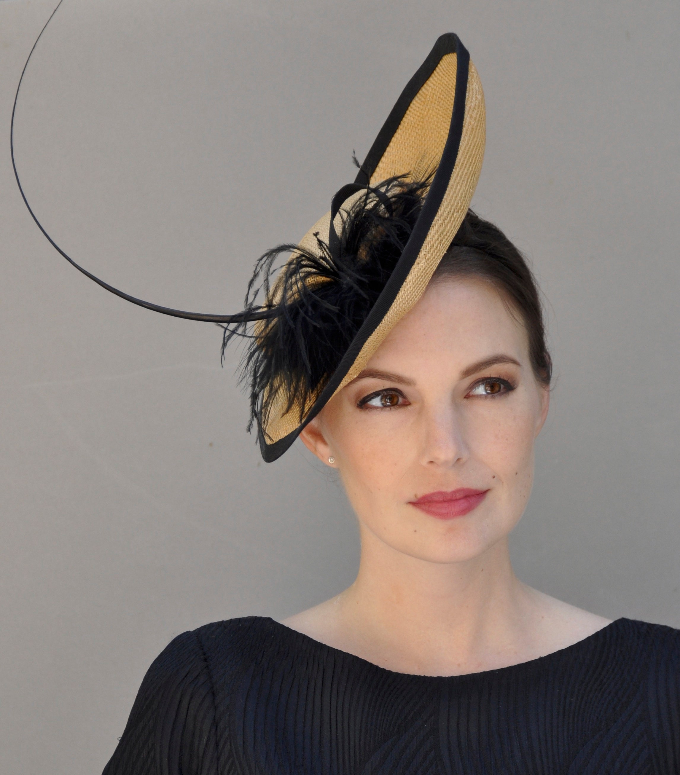 Royal Ascot Hat, Derby Fascinator Hat, Ascot Fascinator Hat, Saucer hat ...