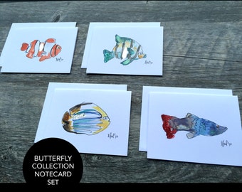 Aquatic Collection Notecard Set (4)