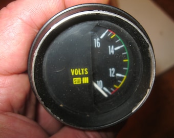 Steampunk Gauge , Volt Meter , Cylinder Volt Meter