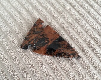 Beautiful Flint Knapped Lizard Skin Obsidian Arrowhead