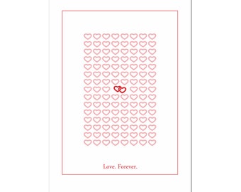 Art Poster 'Love. Forever.'