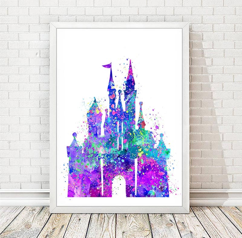 Free Free 339 Watercolor Disney Castle Svg SVG PNG EPS DXF File