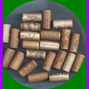 Variety of Natural Cork Corks Wine Used No Synthetic Crafts Key Ring Trivets Multiples of 10