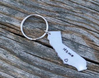Personalized California Keychain | CA Keychain | Personalized Keychain | Custom Keychain |State Keychain|Custom State Keychain