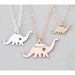 Dinosaur Necklace • Dino Child Necklace Animal Charm Necklace T• Rex Unique Birthday Gift Her Personalize Charm Funny Gift Cute Mother's Day