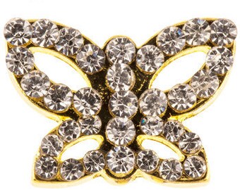 Butterfly Cut-Out Bling Charm