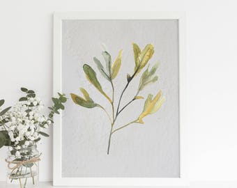 Watercolor Art Print, Seaweed Print, Seaweed Art, Seaweed Artwork, Watercolor Seaweed, Beach Prints, GIft Ideas for Mom, Sister Gifts