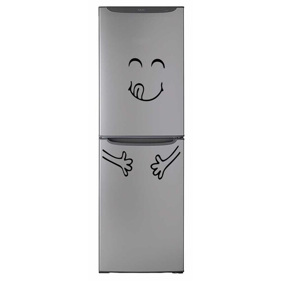 Happy Face Smile Fridge Refrigerator Vinyl Sticker Decal